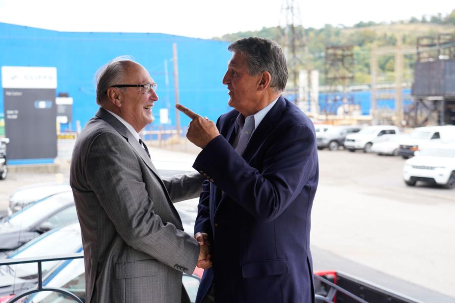 Manchin Meets With Steelworkers And Visits Cleveland-Cliffs Weirton Steel Mill