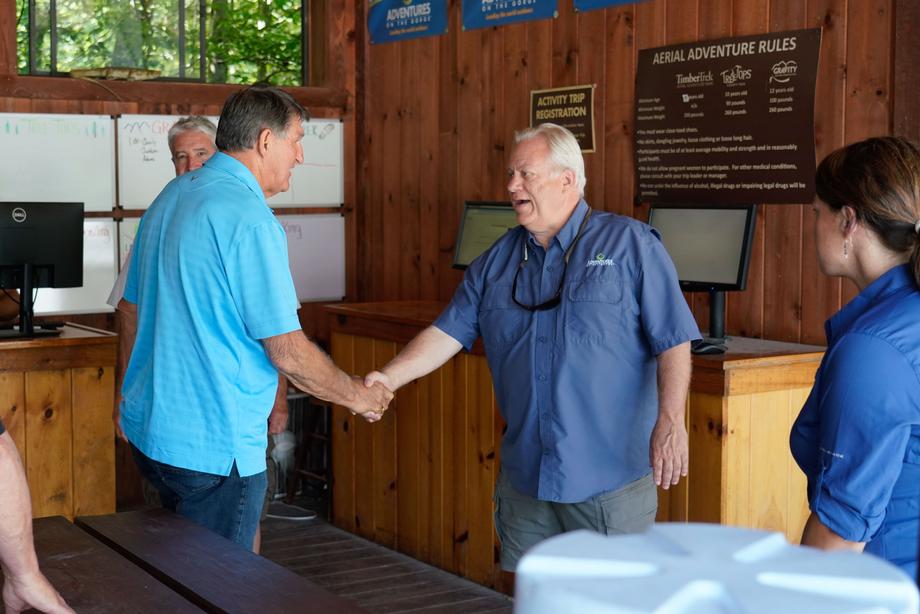 Manchin Leads Ribbon Cutting for Updated Zipline Course at Adventures on the Gorge